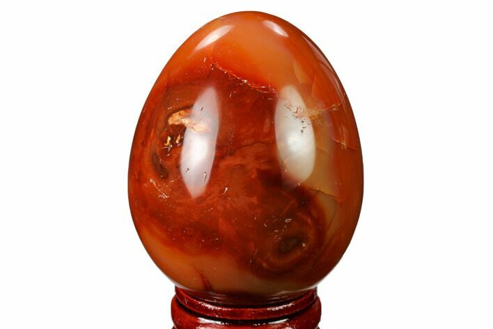 Colorful, Polished Carnelian Agate Egg - Madagascar #172698